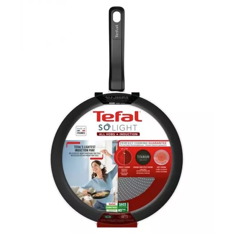 Tefal So Light Frying Pan 22 cm Induction Titanium Non-Stick Black