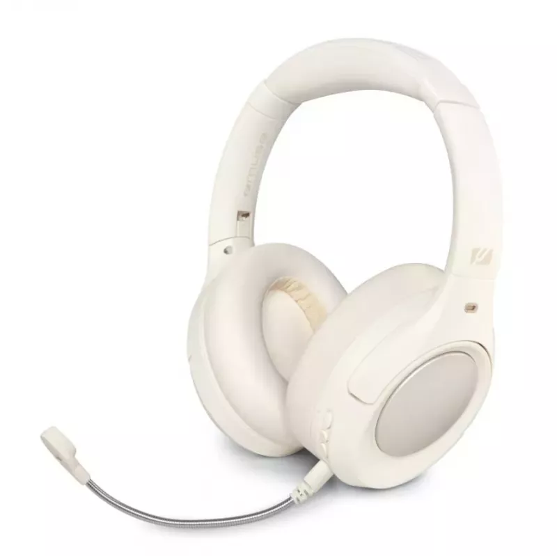 Muse M-295 ANCW Wireless Over-Ear Headphones with Active Noise Cancelling, White