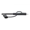 Eaton Tripp Lite Series Universal USB-A to Lightning, USB Micro-B and USB-C Sync/Charge Cable (M/3xM), MFi Certified, Black, 6 ft. (1.8 m)