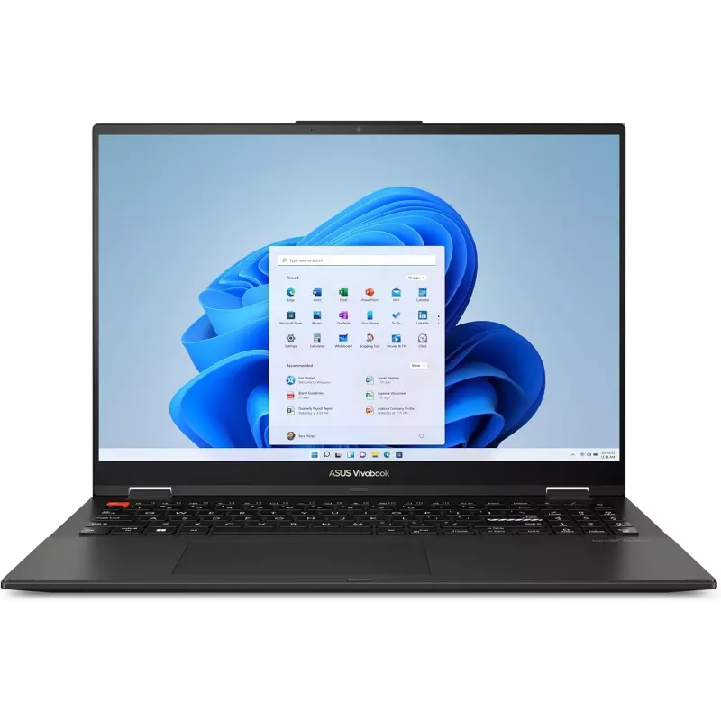 ASUS Vivobook S 16 Flip TN3604YA Laptop - AMD Ryzen 7 7730U, 16GB RAM, 512GB SSD, 16 inch WUXGA Touchscreen, Windows 11 Home, Cool Silver (Refurbished)