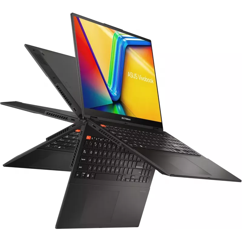 ASUS Vivobook S 16 Flip TN3604YA Laptop - AMD Ryzen 7 7730U, 16GB RAM, 512GB SSD, 16 inch WUXGA Touchscreen, Windows 11 Home, Cool Silver (Refurbished)