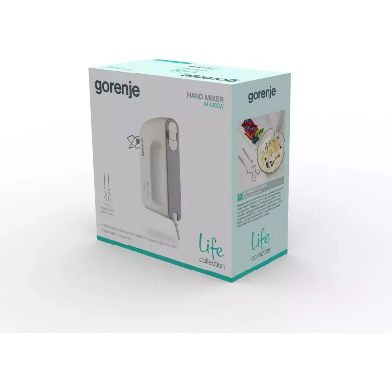 Gorenje Hand Mixer M420CW 450 W 5 Speeds Turbo White