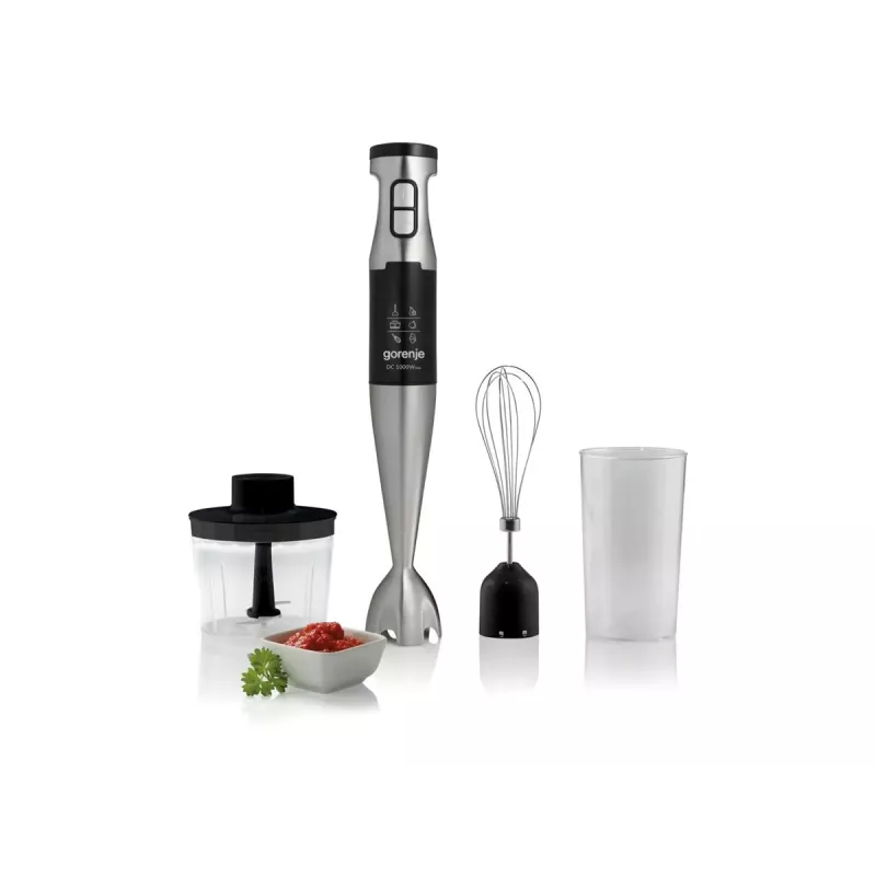 Gorenje Hand Blender HBX1000E 1000W Black Plastic Jar 0.5L