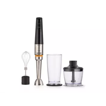 Gorenje HBX1200EB 1200 W Hand Blender with Plastic Jar, 0.8 L, Stainless Steel Shaft, Black