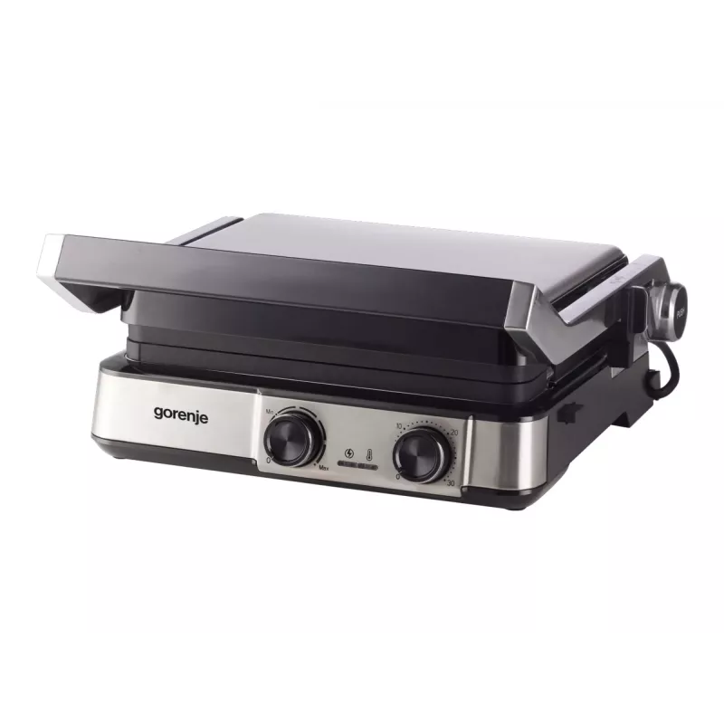 Gorenje GCG2000MT Multifunctional Electric Grill, Fixed Plates, Black, 2000 W