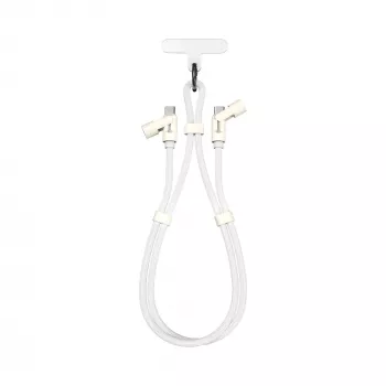 SBOX Lanyard White USB-C to USB-C Cable 1.5m White