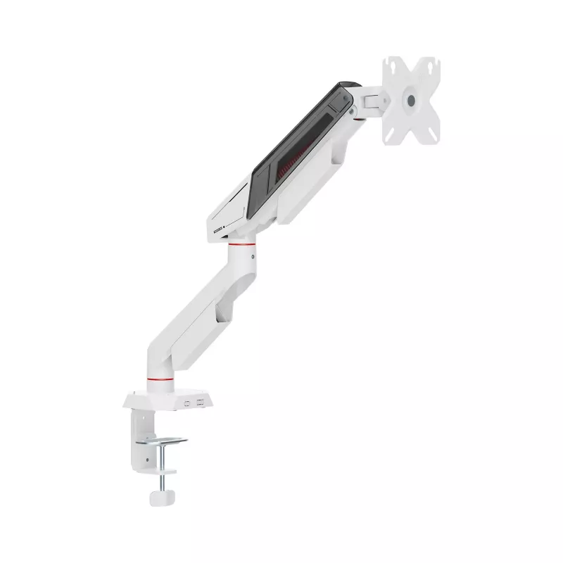 White Shark KHUFU-I GMS-3210 Single Monitor Desktop Mount for 17 inch-32 inch Screens, Black