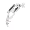 White Shark KHUFU-II GMS-3211 Dual Monitor Desktop Mount - Gas Spring, 17 inch-32 inch, 9kg per Arm, Black