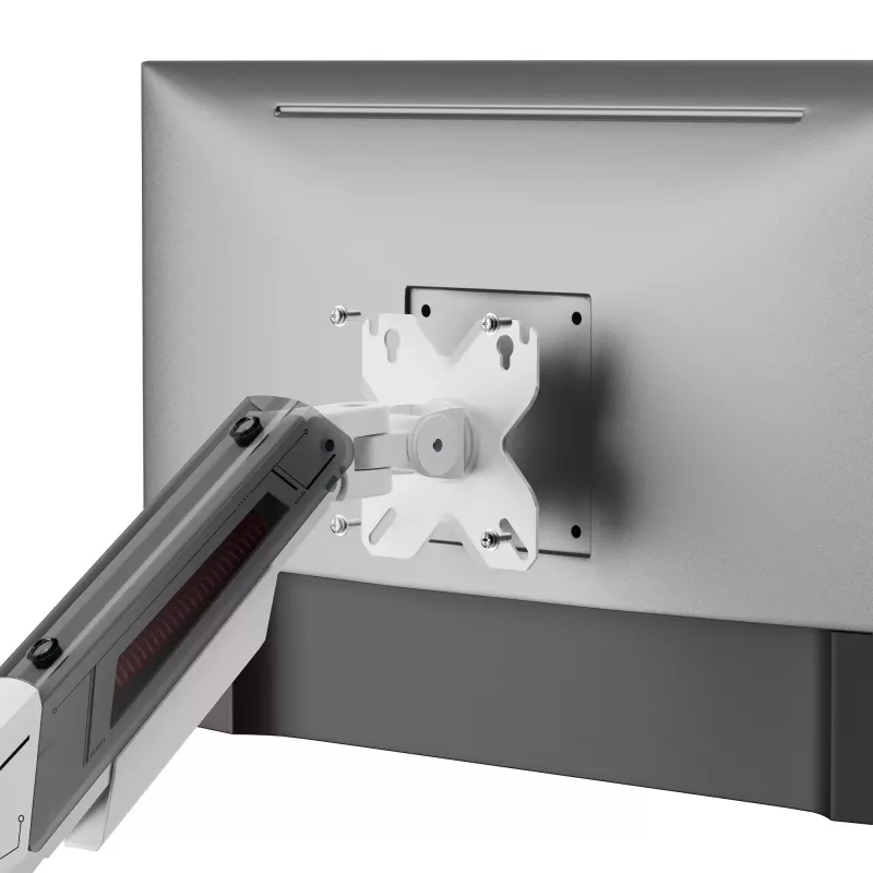 White Shark KHUFU-II GMS-3211 Dual Monitor Desktop Mount - Gas Spring, 17 inch-32 inch, 9kg per Arm, Black