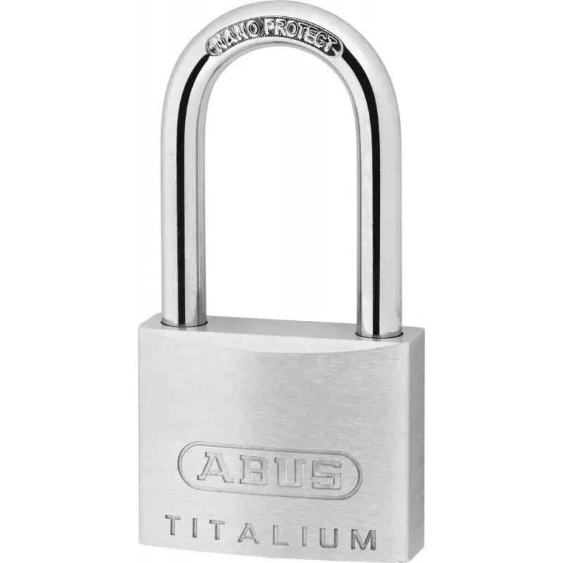 ABUS 64TI/40HB40 KD Titalium Padlock Keyed Different High Bow Shackle Security Level 5
