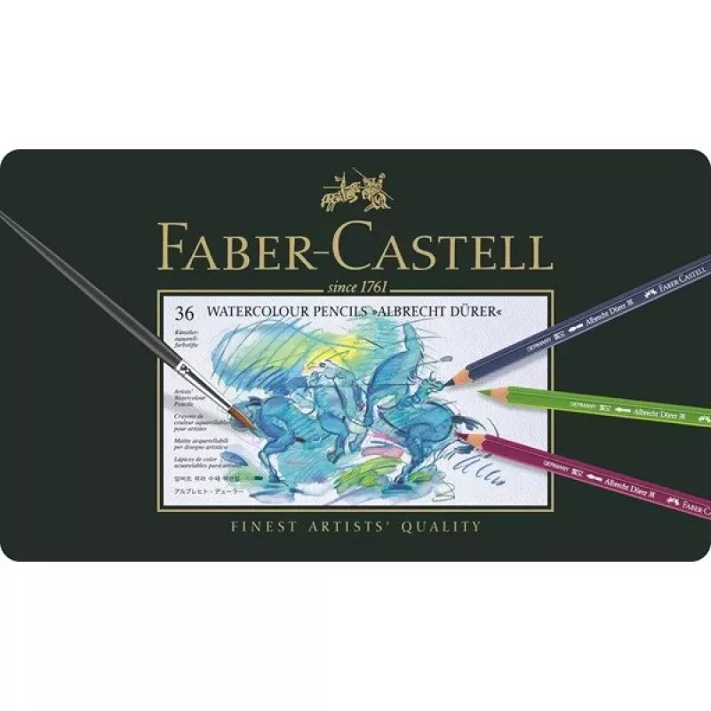 Faber-Castell Polychromos Colour Pencil Set - 36 Pieces - Metal Tin - FC-117536
