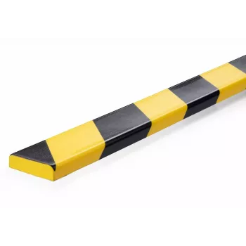 Durable S10 Cable Protector, PVC, Black/Yellow, Flat, 1000 mm, 40 mm