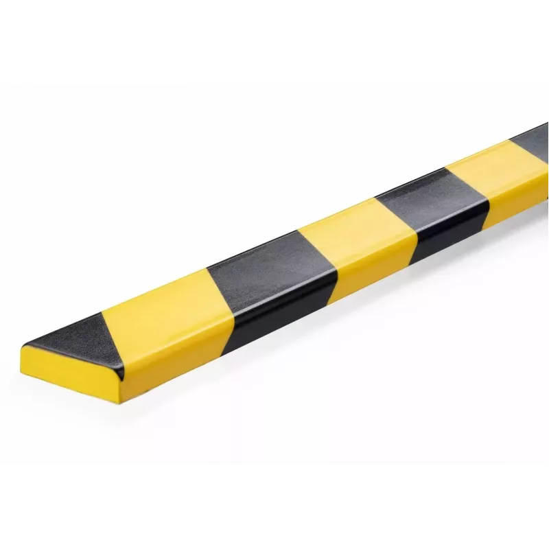 Durable S10 Cable Protector, PVC, Black/Yellow, Flat, 1000 mm, 40 mm