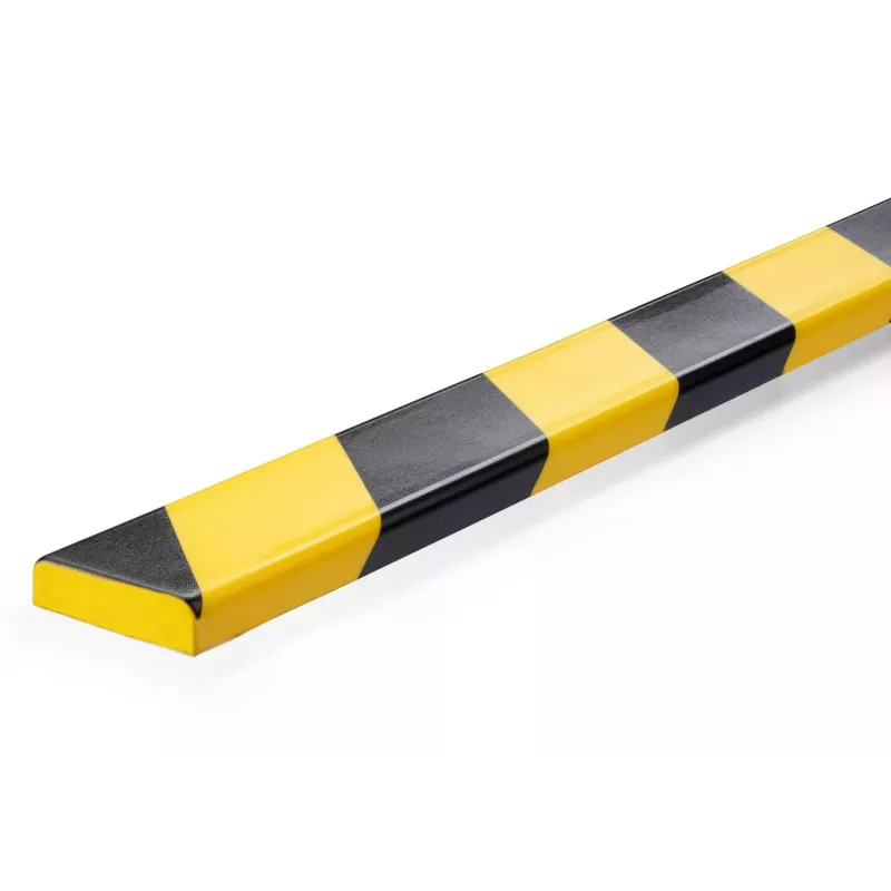 Durable S10 Cable Protector, PVC, Black/Yellow, Flat, 1000 mm, 40 mm