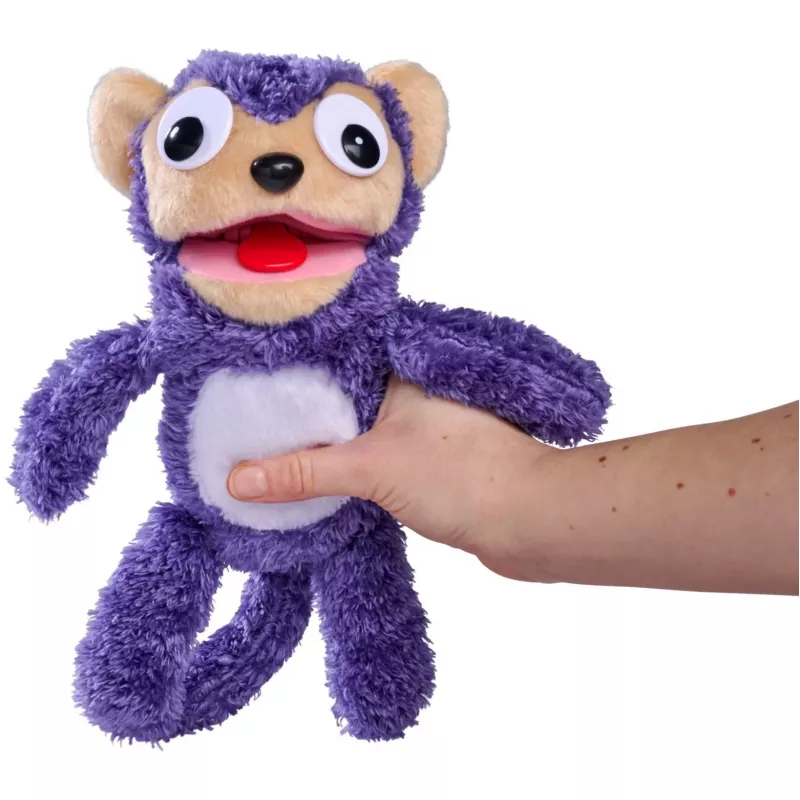 SIMBA ScreamerZ Monkey Plush Toy with Squeaker, Brown, 20 cm