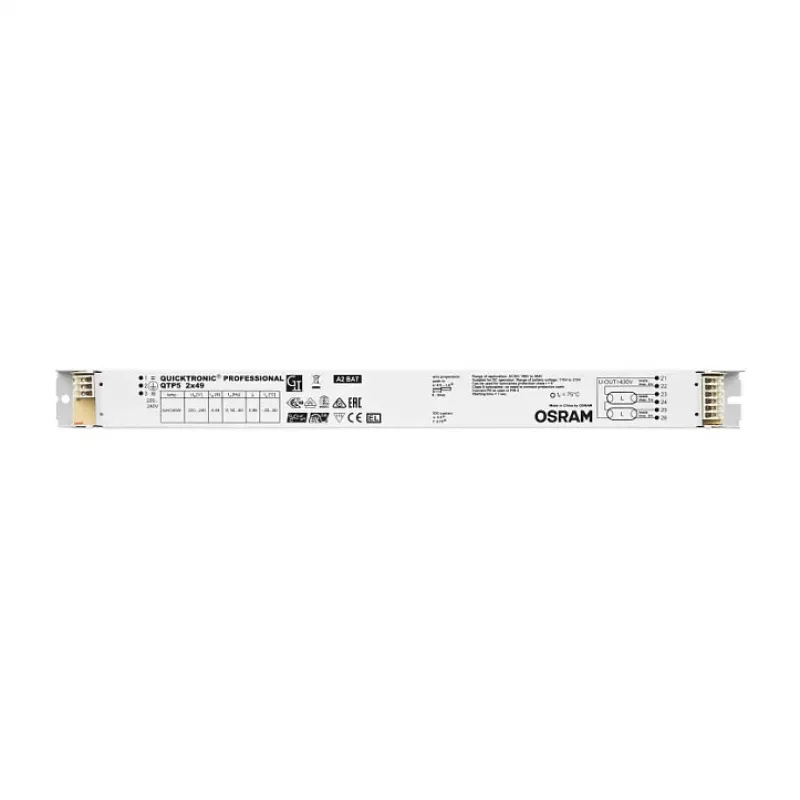 OSRAM Electronic Ballast (EVG) for Compact Fluorescent Lamps, 26-32W, 220-240V, Non-dimmable, White