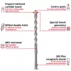 EINHELL-KWB SDS-plus Hammer Drill Bit Set, Ø 6-14 mm (7-piece, 210 mm)