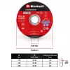 EINHELL-KWB Thin Cutting Disc, Ø 115 x 1.0 mm, 5 Pieces (for Angle Grinder)