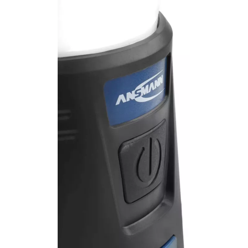 ANSMANN CL600B Battery-Powered Camping Lantern - Black/Blue - ABS - Hanger Hook - IPX4 - 600 Lumens