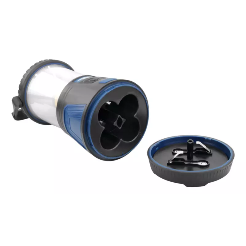 ANSMANN CL600B Battery-Powered Camping Lantern - Black/Blue - ABS - Hanger Hook - IPX4 - 600 Lumens