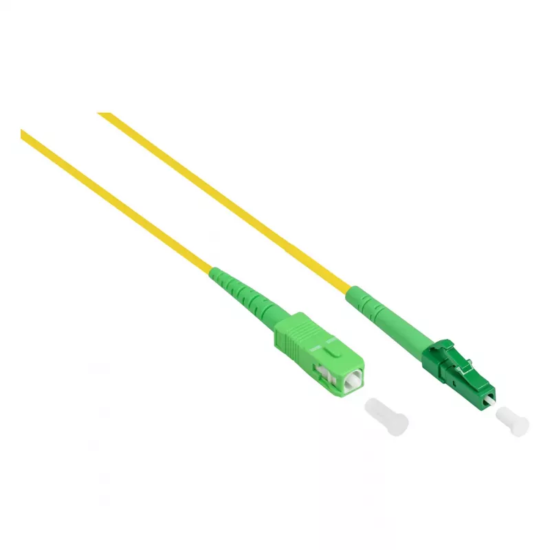 Good Connections OS2 Simplex Fiber Optic Patch Cable LC/SC SM 9/125µm 2m Yellow