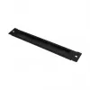 GoodConnections Brush Strip 380 mm x 57 mm for Good Connections 19 inch Wall Enclosure FLAT-Pack (GC-RFxxxS), Deep Black (RAL 9005)