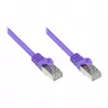 GoodConnections Alcasa RJ45 Patch Cable, Cat5e, UTP, 0.15m, Gold Plated, Violet