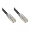 GoodConnections RNS® Patch Cable with Latch Protection and Locking, Cat. 6A, S/FTP, PiMF, Halogen-Free (LSZH), 500MHz, Black, 2m