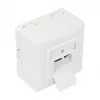 GoodConnections Cat.6 Network Socket, 2xRJ45, Shielded, Surface Mount, Vertical Cable Entry, Signal White RAL9003 (GC-N0026)
