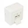GoodConnections Cat.6 Network Wall Outlet, 2xRJ45, Shielded, Surface Mount, Pearl White RAL1013, GC-N0027