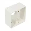 GoodConnections Cat.6 Network Wall Outlet, 2xRJ45, Shielded, Surface Mount, Pearl White RAL1013, GC-N0027