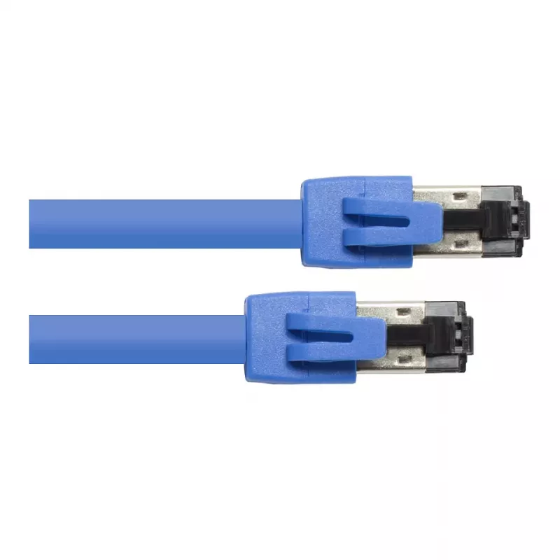 GoodConnections RNS® Patch Cable Cat. 8.1, S/FTP, PiMF, Halogen-Free (LSZH), 2000MHz, 40Gbit/s, Blue, 2m