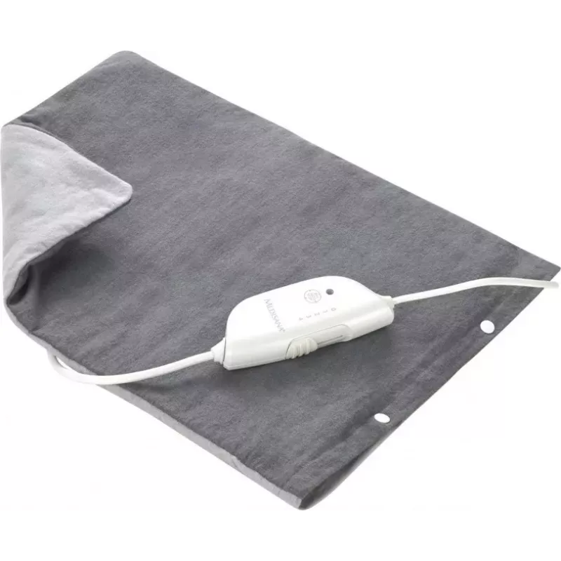 Medisana HP 605 Heating Pad, Grey, 100W, 3 Temperature Settings, Auto Shut-off, Washable Microfleece