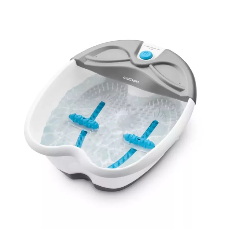 MEDISANA FS 350 Foot Spa with Bubble and Vibration Massage, Heating, Rollers, Pedicure Attachments