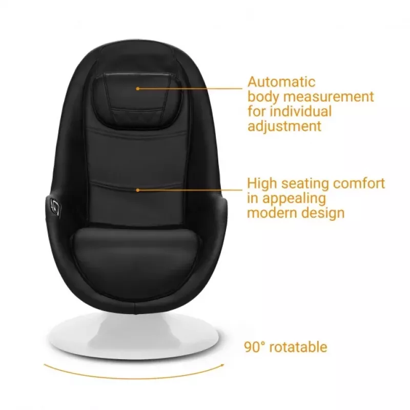 Medisana RS 660 Shiatsu Massage Lounge Chair with Heat, Black