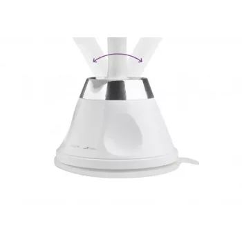 Medisana CM 850 LED Cosmetic Mirror with 5x Magnification, Daylight White LED, Touch Sensor, 360° Rotation, Silver