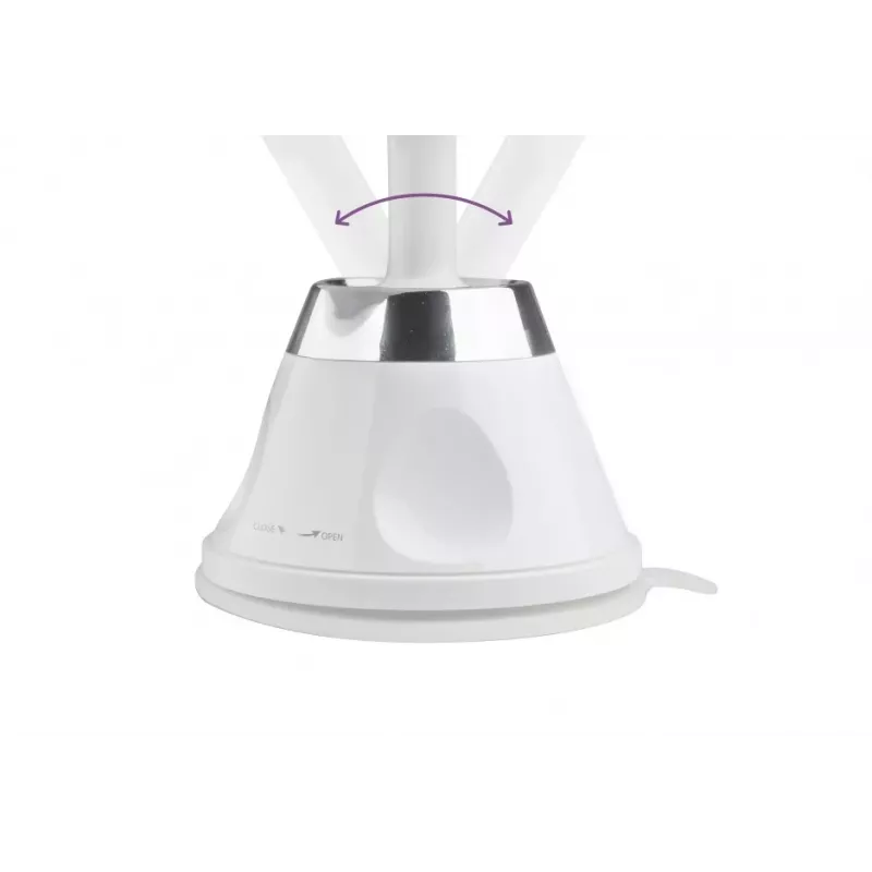 Medisana CM 850 LED Cosmetic Mirror with 5x Magnification, Daylight White LED, Touch Sensor, 360° Rotation, Silver