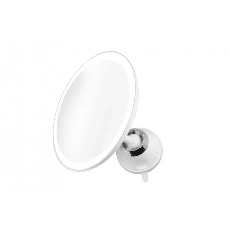 Medisana CM 850 LED Cosmetic Mirror with 5x Magnification, Daylight White LED, Touch Sensor, 360° Rotation, Silver