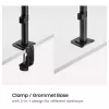 Equip Desk Mount for 17-32 inch Screens, 360° Articulating, 10 kg, Black