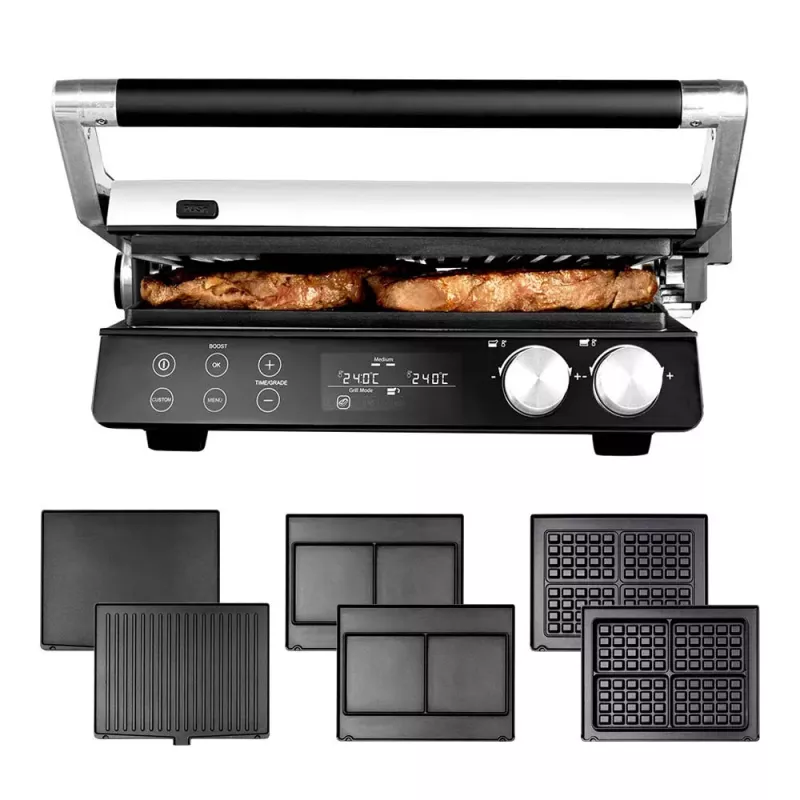 Gastroback 42423 Gourmet BBQ Advanced Smart Electric Contact Grill 2000W
