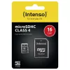 Intenso 16GB MicroSDHC Class 4 Memory Card with SD Adapter, Up to 21 MB/s Read Speed, Black
