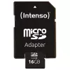 Intenso 16GB MicroSDHC Class 4 Memory Card with SD Adapter, Up to 21 MB/s Read Speed, Black
