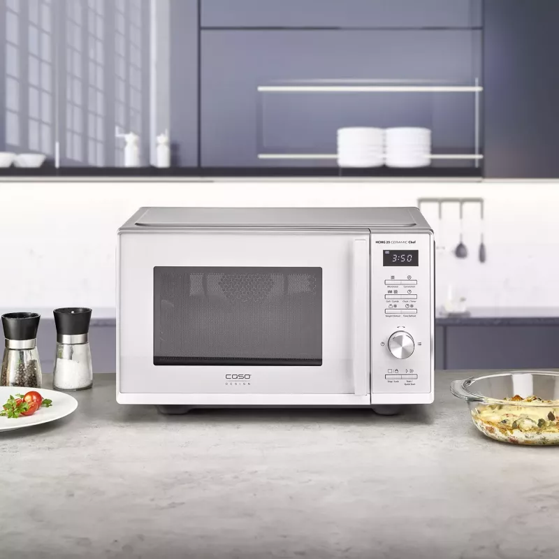 CASO Chef HCMG 25 Microwave Oven - 900W, Convection & Grill, 25L, Stainless Steel