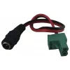 Synergy 21 LED DC Power Jack to KEFA Phoenix Compatible Adapter Cable, 5.5x2.1mm Female to 2-Pin Male Plug, 15cm, Black