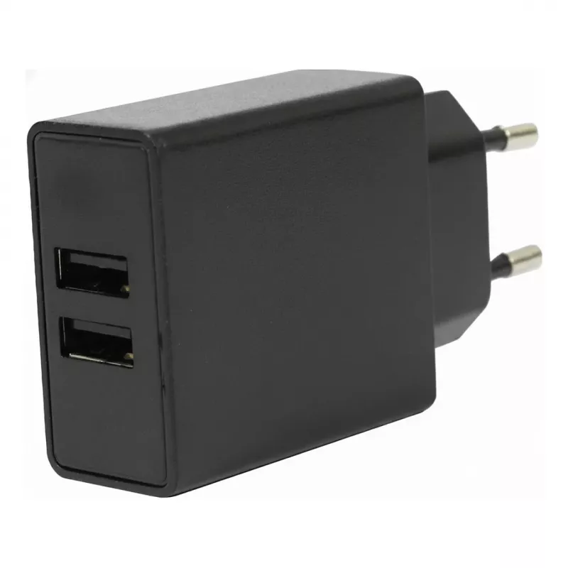 FLEPO NT-USB-103 USB Charger 2-Port 100-240V AC to 5V DC 3A 15W White