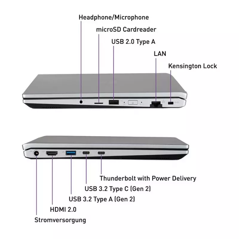 TERRA MOBILE 1551R i5-1335U W11P 15.6 inch Full HD IPS Laptop, 16GB RAM, 500GB SSD, German Keyboard