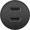 GOOBAY Dual-USB-C PD Auto Fast Charger (Power Delivery), Black - 30W (12/24V) Suitable for Devices with USB-C
