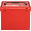 FISCHER L-BOXX FLB 374 Empty Tool Storage Box, Red/Black