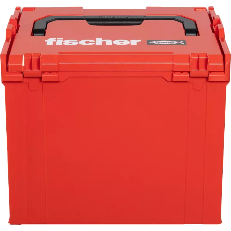 FISCHER L-BOXX FLB 374 Empty Tool Storage Box, Red/Black