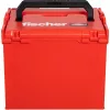 FISCHER L-BOXX FLB 374 Empty Tool Storage Box, Red/Black